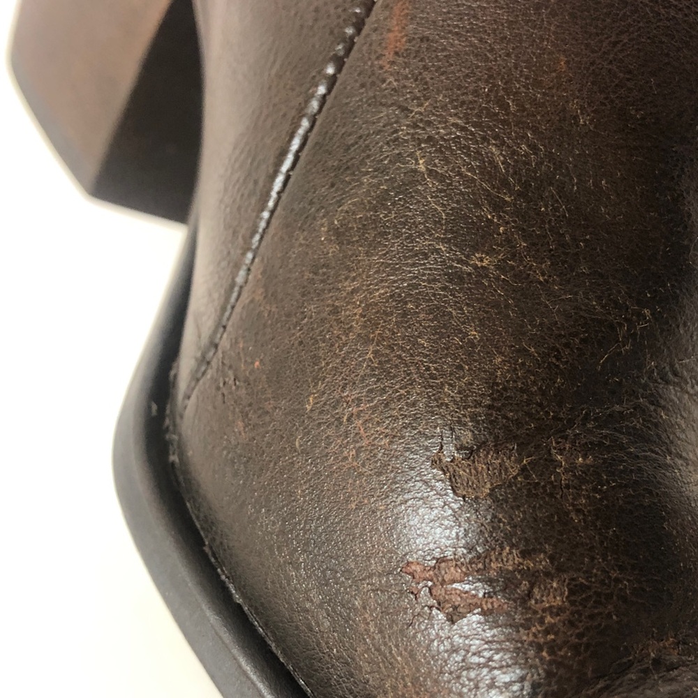 Faded Glory Dark Brown Leather Chukka Booties with Buckle - Picture 14 of 14